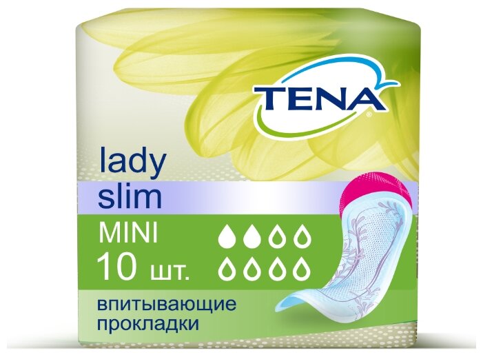 Тена Леди Слим прокладки, №10 мини