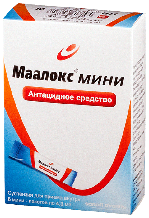 Маалокс, сусп 15мл пак. №6