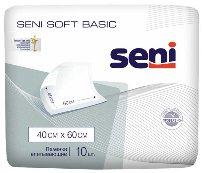 Пеленки Seni Soft Basik 40*60 №10 Белла