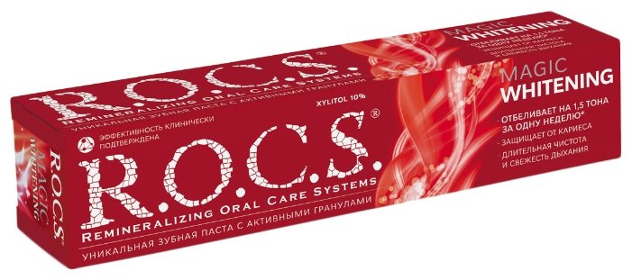 Рокс зубн/паста 74г Волшебное отбеливание*