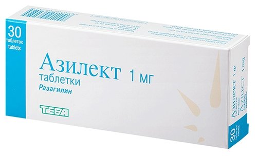 Азилект, тбл 0,1мг №100