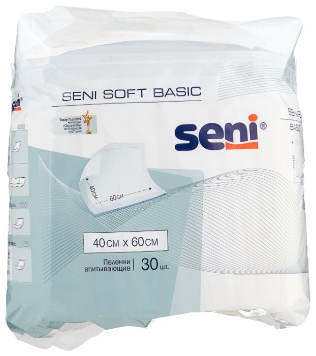 Пеленки Seni Soft Basik 40*60 №30 Белла
