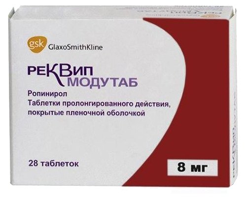 Реквип Модутаб, тбл п/о 8мг №28