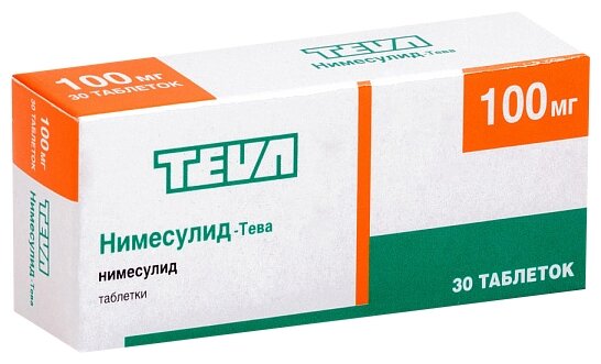 Нимесулид-Тева, тбл 100мг №30