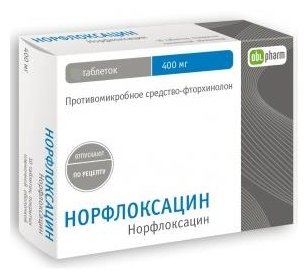 Норфлоксацин, тбл п/о 400мг №20