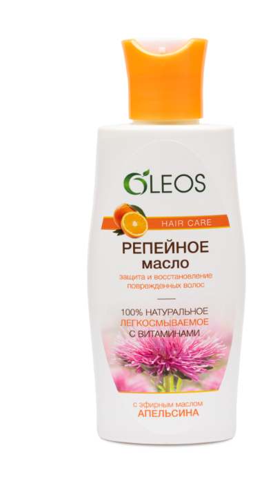 Олеос Масло Репейное с эфирным маслом Апельсина 125 мл,