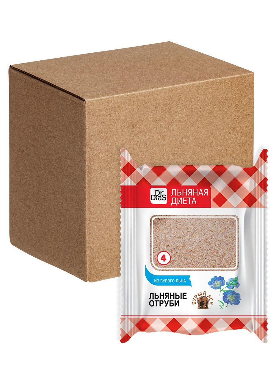 Dr DiaS Отруби льняные из Бурого льна 100г