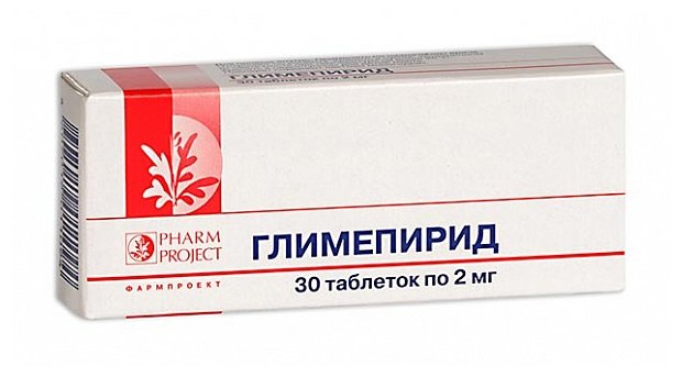 Глимепирид, тбл 2мг №30
