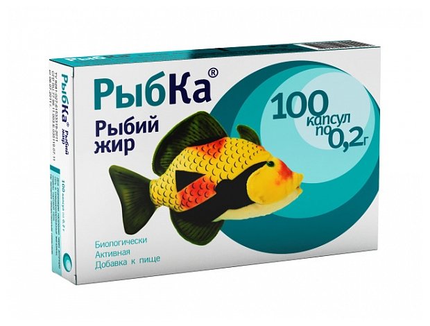 Рыбий жир РыбКа, капс №100