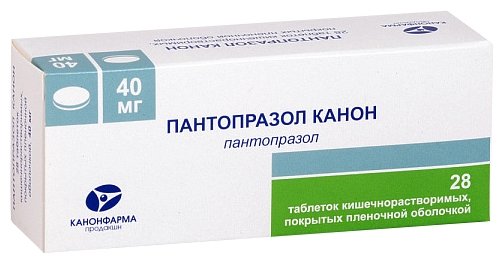Пантопразол Канон, тбл п/о 40мг №28