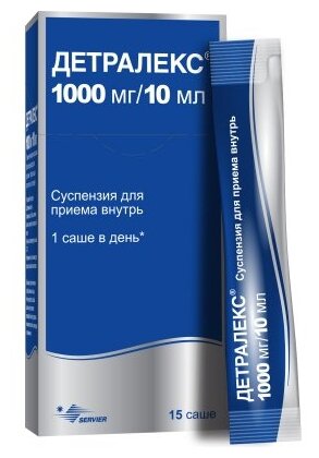 Детралекс, сусп. д/приема внутрь 1000мг, саше №15