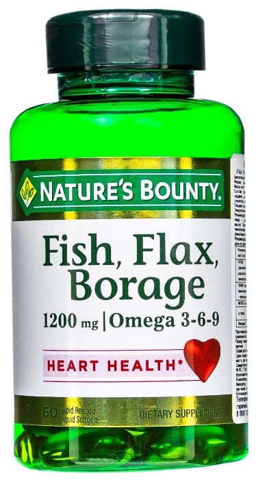 Нэйчес Баунти Омега 3-6-9, капс №60