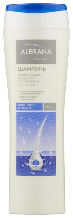 Алерана шампунь, 250мл Плотность и обьем