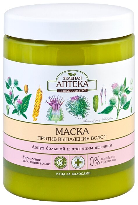 Зеленая Аптека Маска д/волос против выпадения 300мл