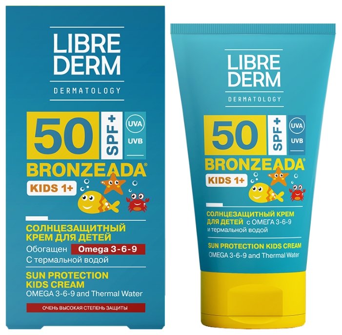 Либридерм Бронзиада крем д/детей с Омега 3-6-9 SPF50 150мл