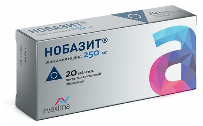 Нобазит, тбл п/о 250мг №20
