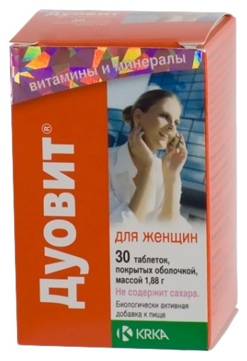 Дуовит для женщин, тбл п/о №30