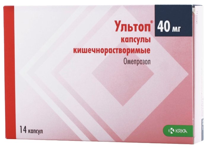 Ультоп, капс 40мг №14