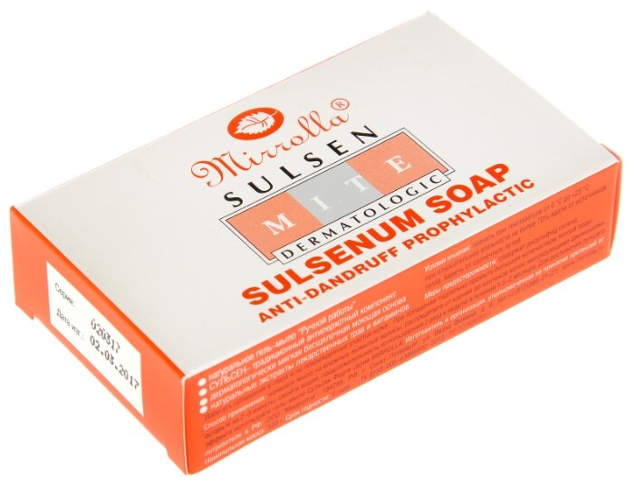 Сульсен мите, мыло п/перхоти 1% 100г