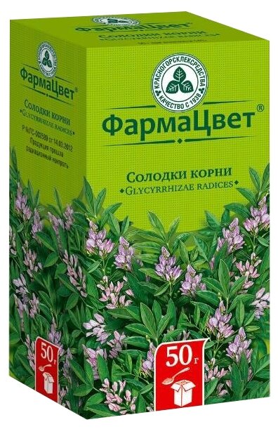 Солодка корни, пачка 50г