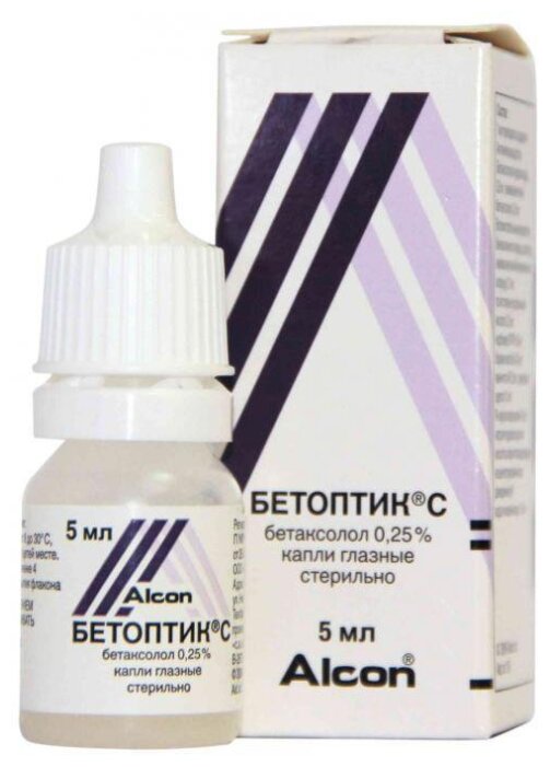 Бетоптик С, глаз. капли 0.25% 5мл