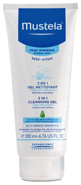 Мустела БЕБЕ гель-шампунь два в одном 200 мл.