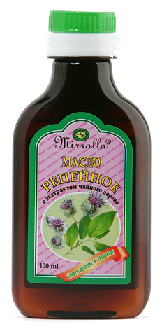 Репейное масло, фл 100мл с маслом чайного дерева