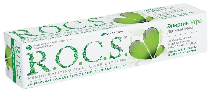Рокс зубн/паста 74г Двойная мята*
