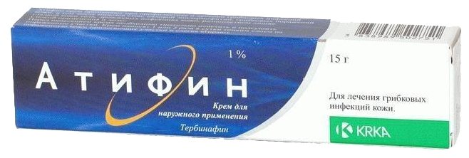Атифин, крем 1% 15г