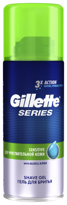 Gillette гель д/бритья, 200мл д/чувст. кожи