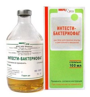 Интести-бактериофаг, р-р фл 100мл