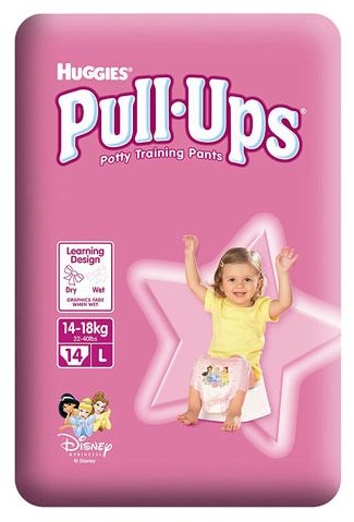 Хаггис трусики Pull- Ups, №14 14-18кг д/дев.