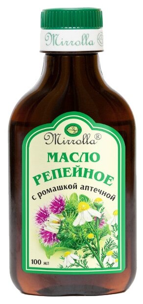 Репейное масло, фл 100мл с ромашкой