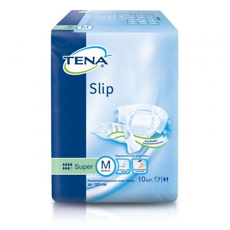 Тена подгузники, №10 д/взросл.слип супер М