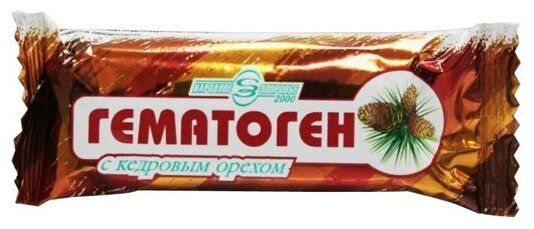Гематоген Народный с кедр. орехом, 40г